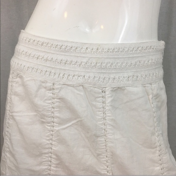Size 6 Apt. 9 White A-line Knee Length Lined Skirt - Picture 4 of 8